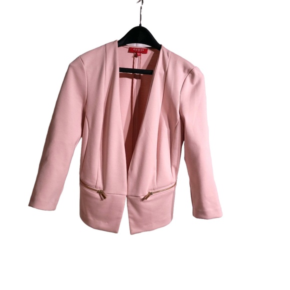 Guess Open Front Blazer - Light Pink - XS - Picture 1 of 6